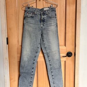 AG Adriano Goldschmeid “Alexxis” Straight Leg Jeans